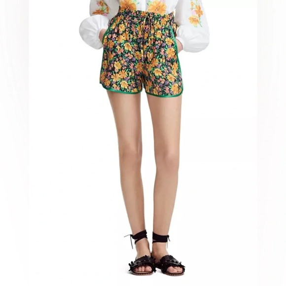 MAJE‎ NWOT Ikael Piped Floral Motif Mini Shorts - Picture 2 of 13